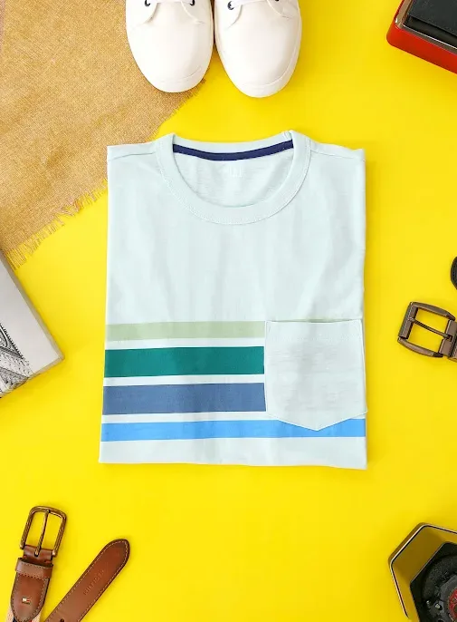 Camiseta GAP para caballero color verde agua