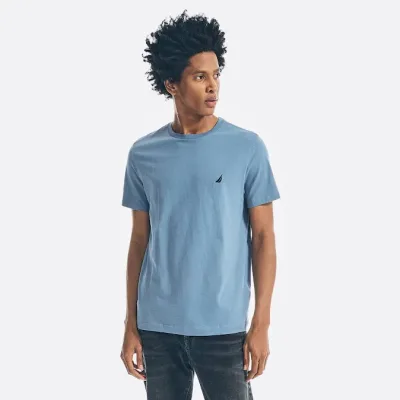 Camiseta Naútica para caballero color azul claro