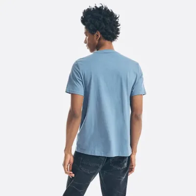 Camiseta Naútica para caballero color azul claro