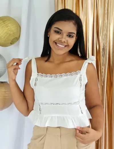 Blusa para dama color blanco