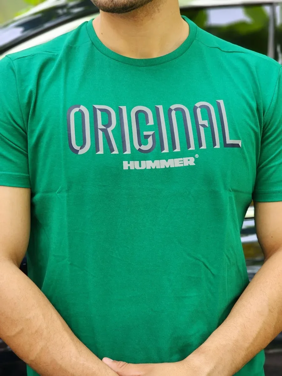 Camiseta Hummer para caballero color verde