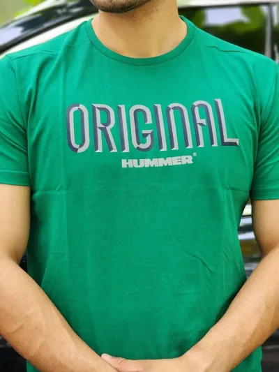 Camiseta Hummer para caballero color verde