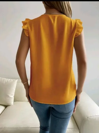 Blusa para dama color mostaza
