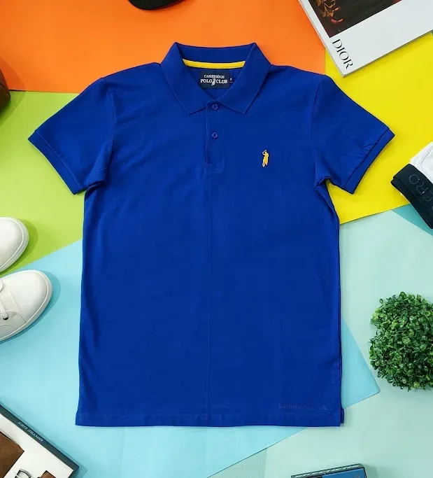 Camiseta Cambridge Polo Club para caballero color azul