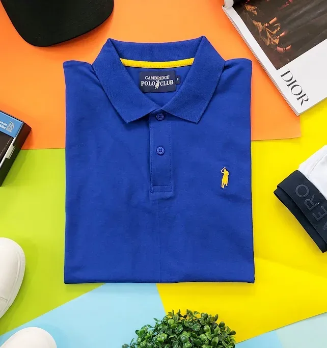 Camiseta Cambridge Polo Club para caballero color azul