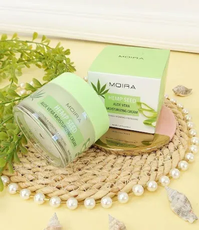 Crema hidratante de semilla de cáñamo Aloe vera  MOIRA