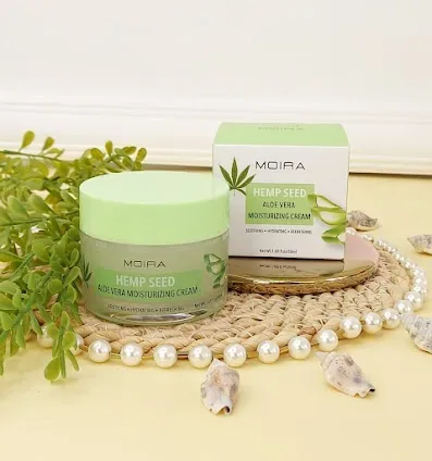 Crema hidratante de semilla de cáñamo Aloe vera  MOIRA