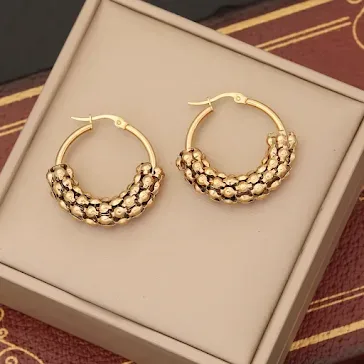 Argollas de acero inoxidable para dama