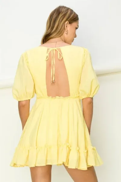 Vestido para dama color amarillo