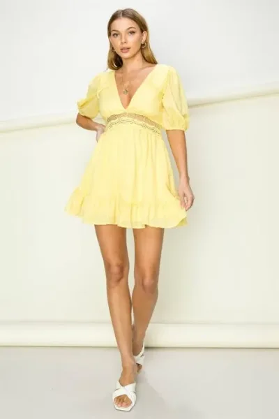 Vestido para dama color amarillo