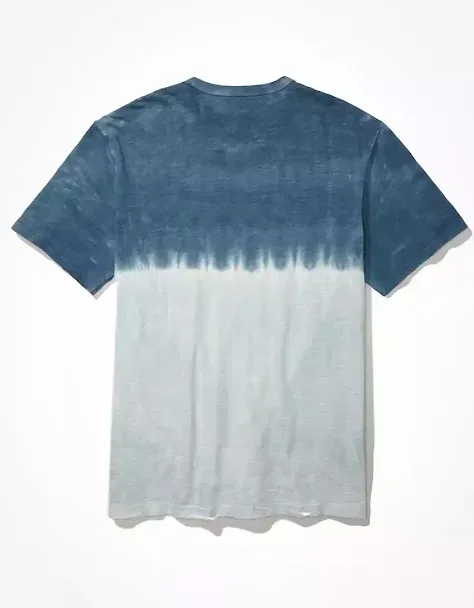 Camiseta American Eagle para caballero coloe azul, celeste y blanco