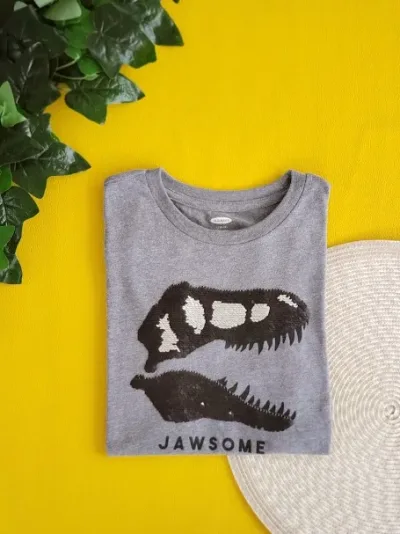 Camiseta para niño  Old Navy color gris