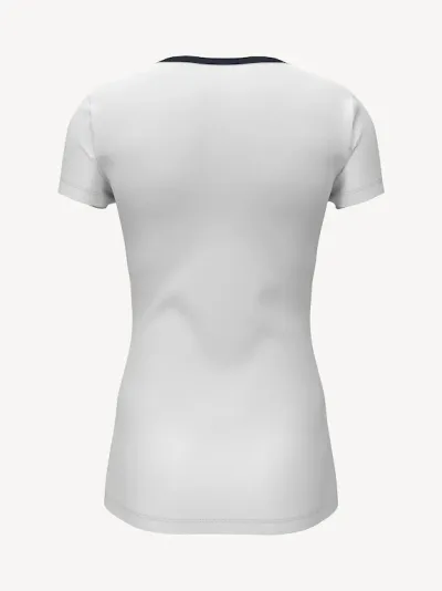 Camiseta Tommy Hilfiger para dama color blanco con diseño de letras