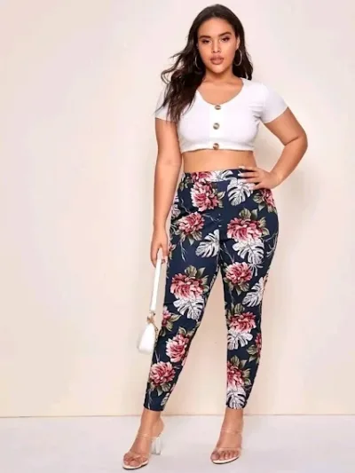 Pantalón para dama diseño floral