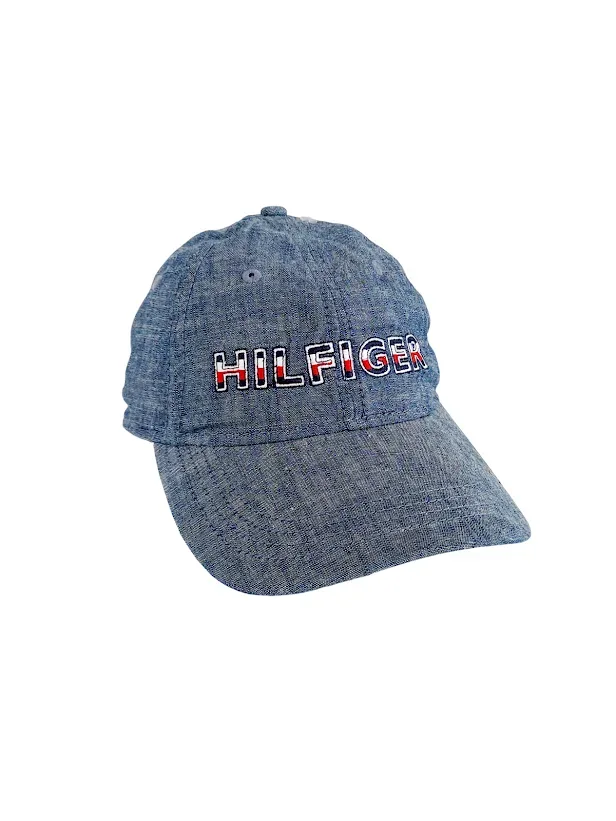 Gorra Tommy Hilfiger para color azul mezclilla