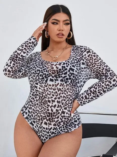 Body para dama diseño animal print