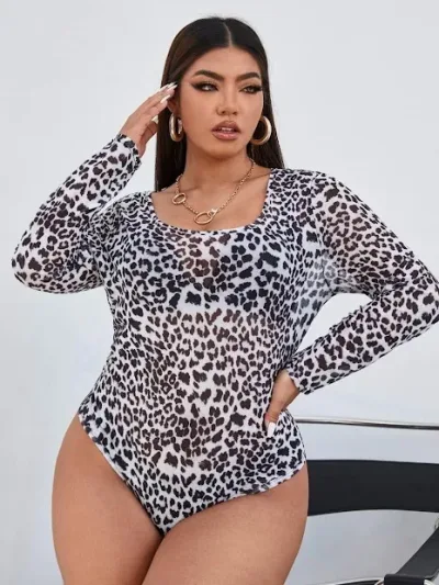 Body para dama diseño animal print