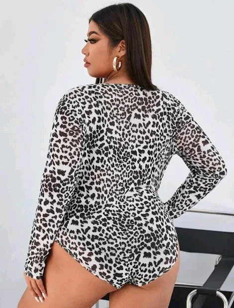 Body para dama diseño animal print