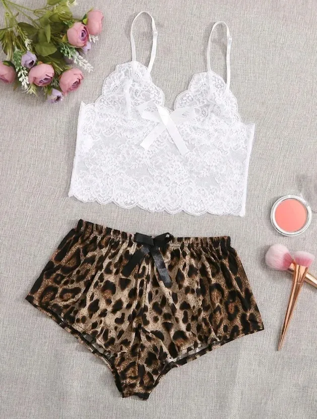 Pijama para dama diseño animal print