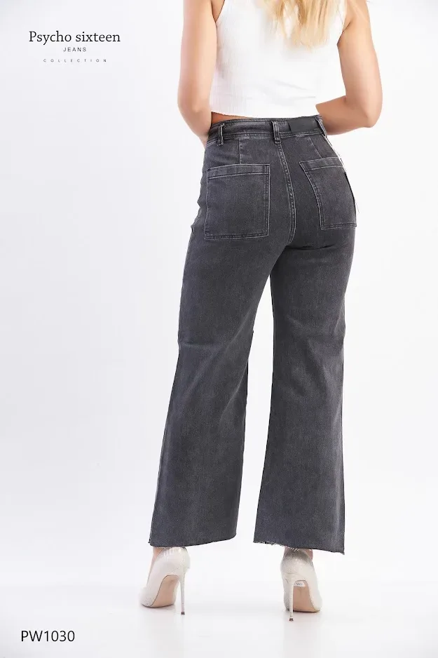 Jeans PSYCHO SIXTEEN para dama High rise, Slim fit, Marine Straight PW1030