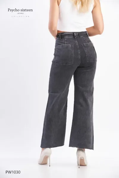 Jeans PSYCHO SIXTEEN para dama High rise, Slim fit, Marine Straight PW1030
