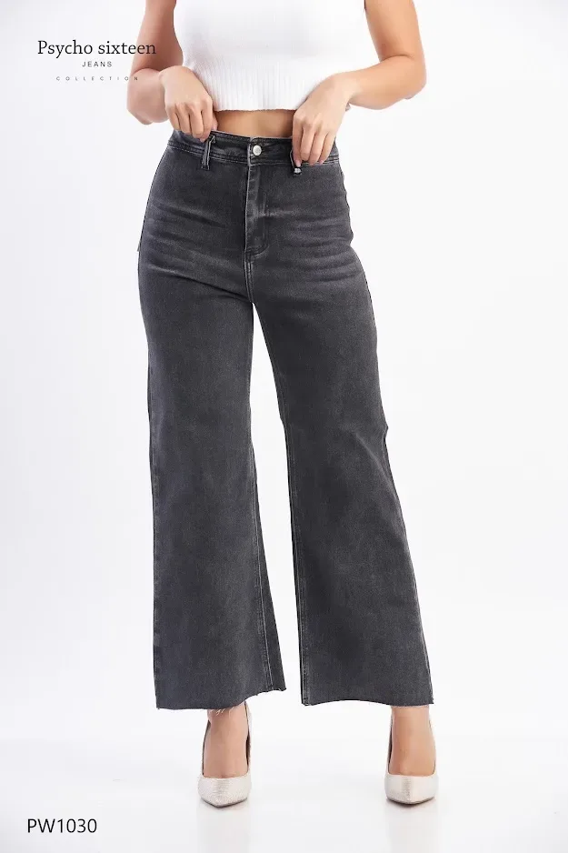 Jeans PSYCHO SIXTEEN para dama High rise, Slim fit, Marine Straight PW1030