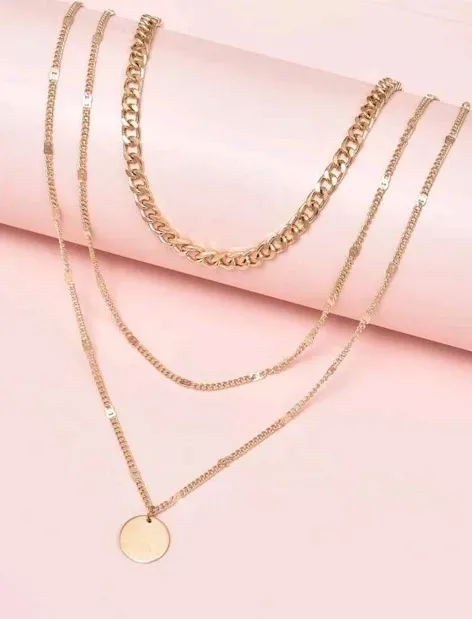 Collar de fantasía para dama color dorado