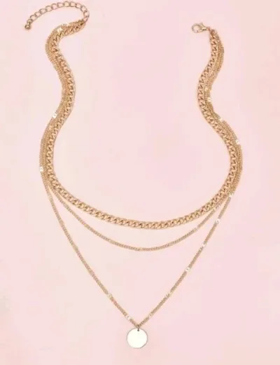 Collar de fantasía para dama color dorado