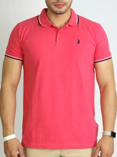 Camiseta Cambrige Polo Club para caballero color fucsia