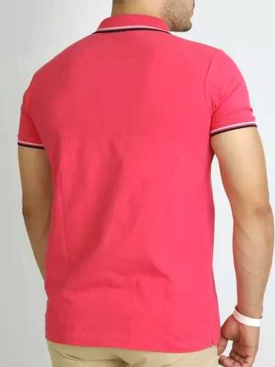 Camiseta Cambrige Polo Club para caballero color fucsia