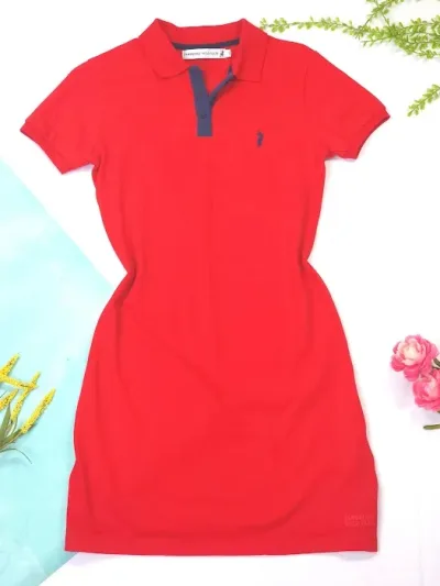 Vestido Cambridge Polo Club para Dama color rojo