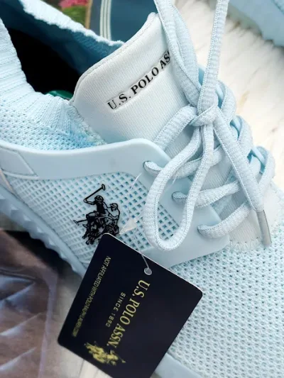 Tenis US POLO ASSN para dama color celeste