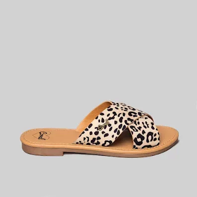 Sandalias Coral para dama color Leopard Carly