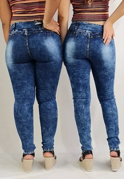 Jean para dama color azúl prelavado