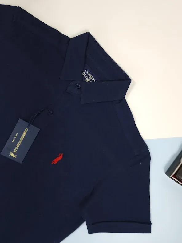 Camiseta Cambrige Polo Clup para caballero color azul