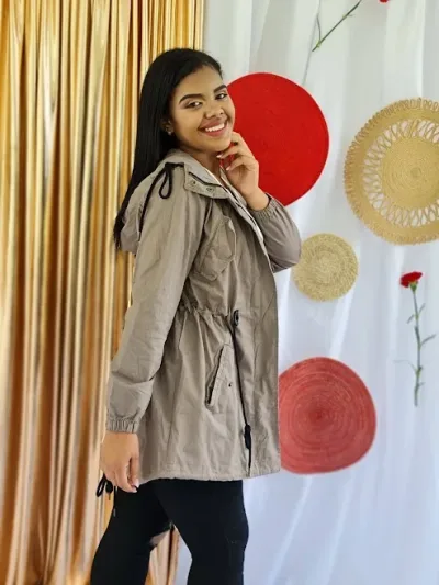 Jacket para dama color café claro
