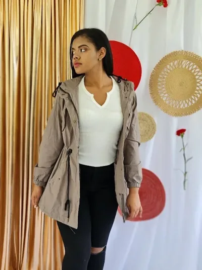 Jacket para dama color café claro