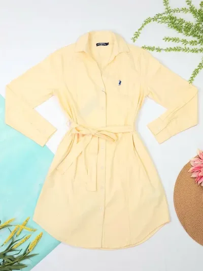 Vestido Cambridge Polo Club para dama color melon