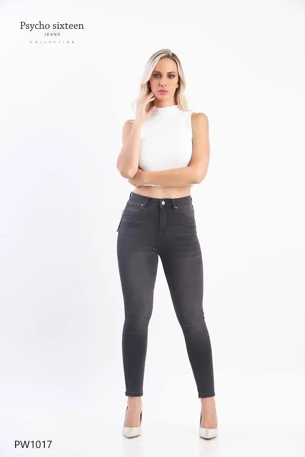 Jeans PSYCHO SIXTEEN para dama mid rise, skinny PW1017