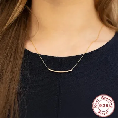 Collar plata 925 para dama color dorado