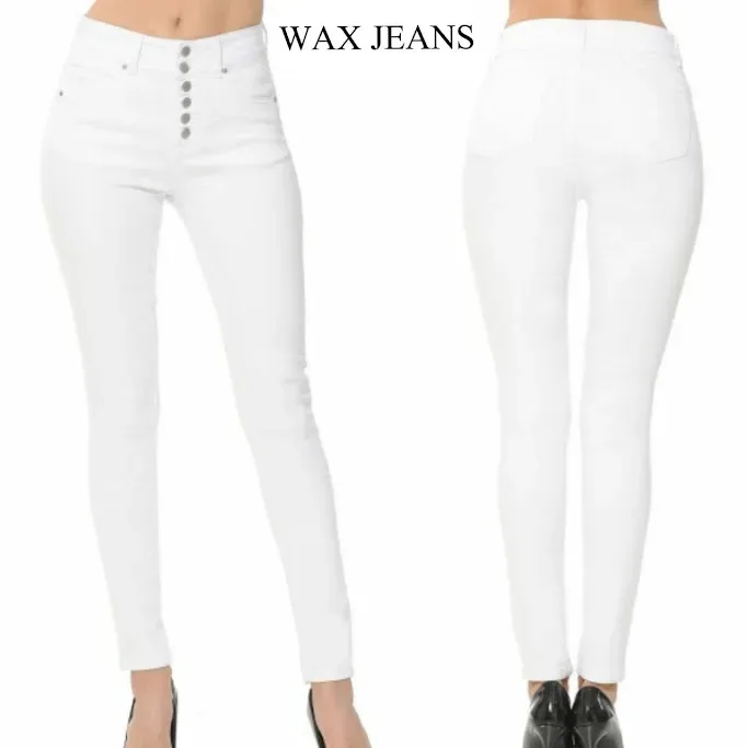 Jeans Wax Jeans para dama color blanco