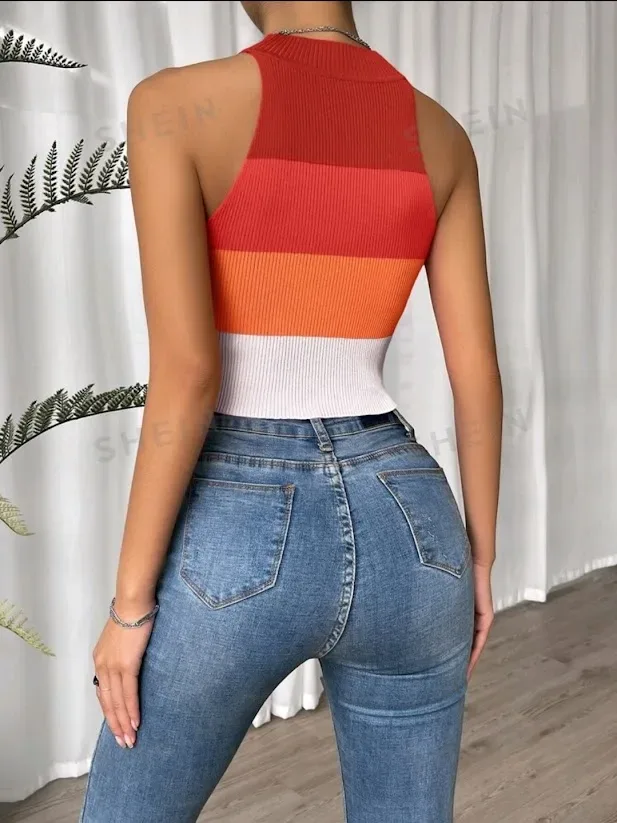 Crop top para dama diseño rayas