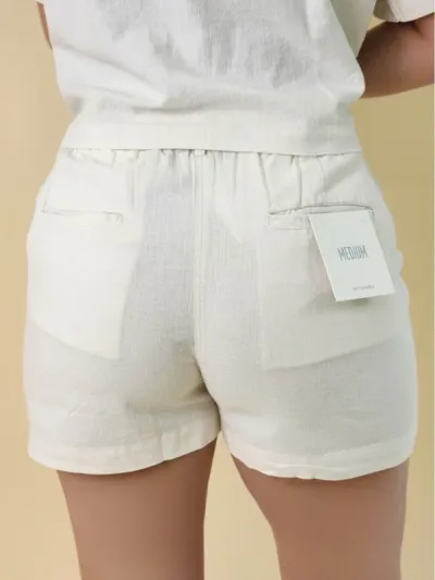 Short Estivaneli para dama BUW-24L-19894 COLOR BEIGE