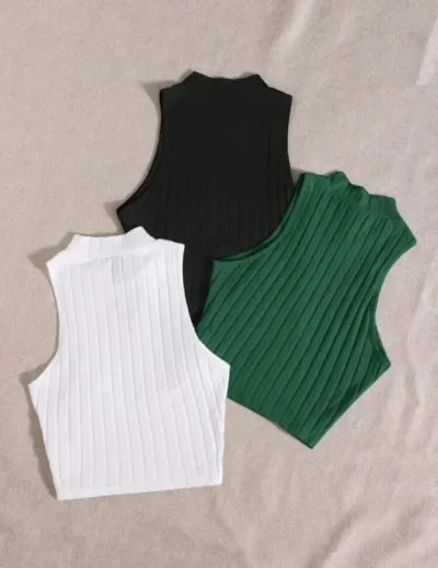 3 piezas de blusas para dama multicolor