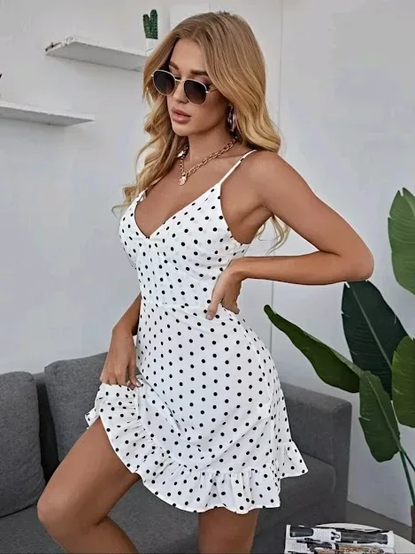 Vestido para dama diseño a circulos