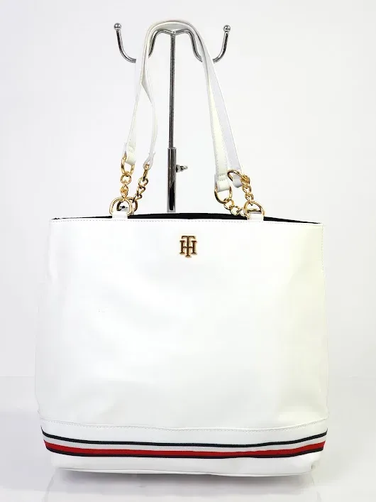 BolsoTommy Hilfiger para dama color blanco