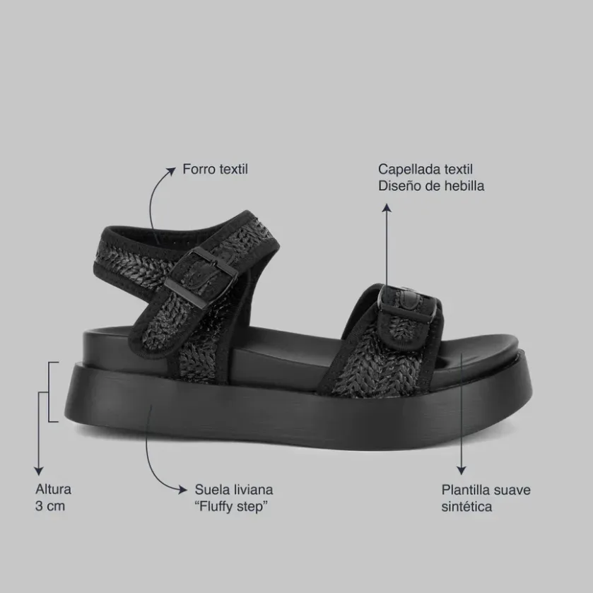 Sandalias coral Dama GIORGIA 2 BLACK