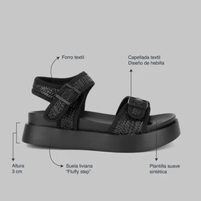 Sandalias coral Dama GIORGIA 2 BLACK