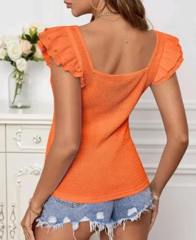 Blusa para dama color naranja