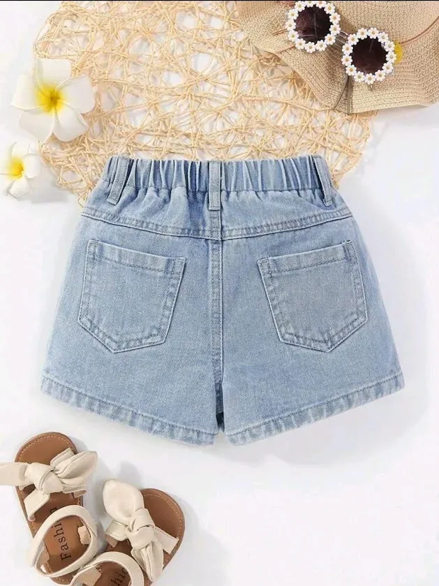 Short para niña floreado
